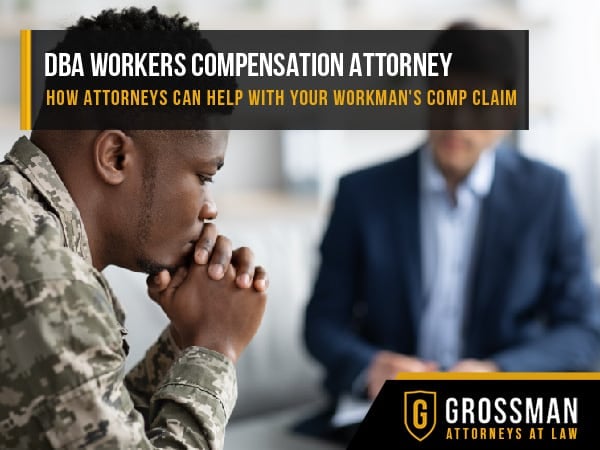 a civilian employee talking to a dba attorney about his work compensation