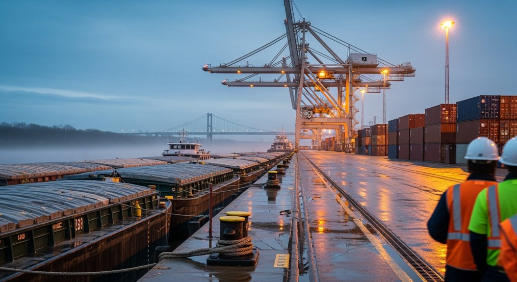 les principales installations portuaires de l'ohio