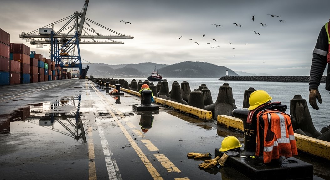risques professionnels des dockers de l'oregon